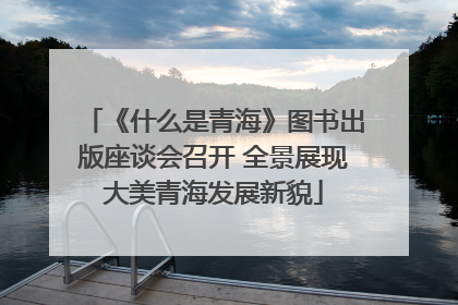 《什么是青海》图书出版座谈会召开 全景展现大美青海发展新貌