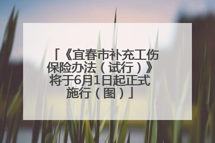 《宜春市补充工伤保险办法（试行）》将于6月1日起正式施行（图）