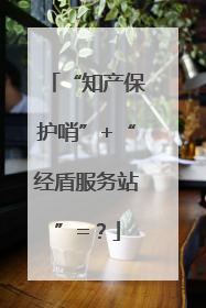 “知产保护哨”+“经盾服务站”=?