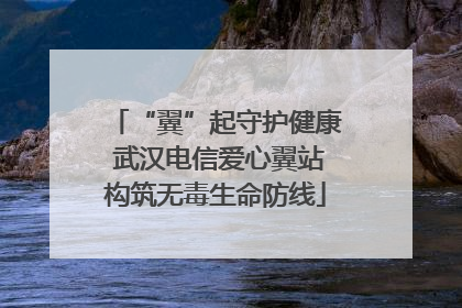 “翼”起守护健康 武汉电信爱心翼站构筑无毒生命防线
