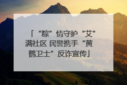 “粽”情守护“艾”满社区 民警携手“黄鹤卫士”反诈宣传