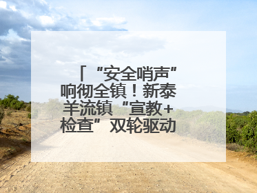 “安全哨声”响彻全镇！新泰羊流镇“宣教+检查”双轮驱动筑牢安全防线