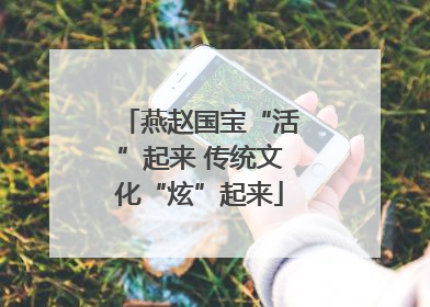 燕赵国宝“活”起来 传统文化“炫”起来