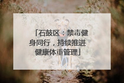石鼓区：禁毒健身同行，持续推进健康体重管理