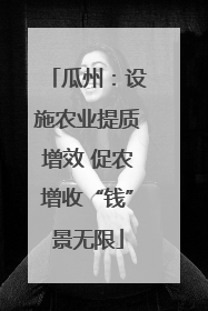 瓜州：设施农业提质增效 促农增收“钱”景无限
