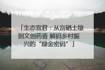 生态宜君：从富硒土壤到文创药香 解码乡村振兴的“绿金密码”