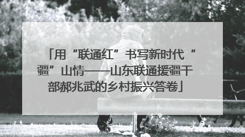 用“联通红”书写新时代“疆”山情——山东联通援疆干部郝兆武的乡村振兴答卷
