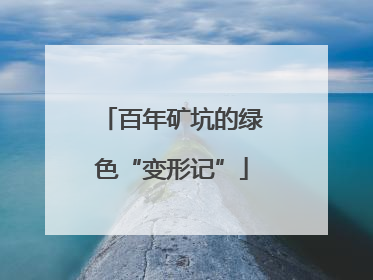 百年矿坑的绿色“变形记”