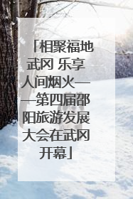 相聚福地武冈 乐享人间烟火——第四届邵阳旅游发展大会在武冈开幕