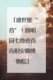盛世聚“首”！圆明园七尊兽首亮相安徽博物院