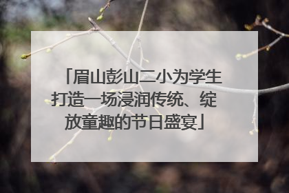 眉山彭山二小为学生打造一场浸润传统、绽放童趣的节日盛宴