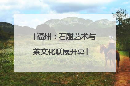 福州：石雕艺术与茶文化联展开幕
