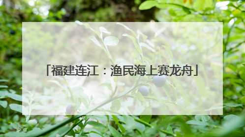 福建连江：渔民海上赛龙舟