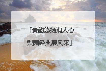 秦韵悠扬润人心 梨园经典展风采