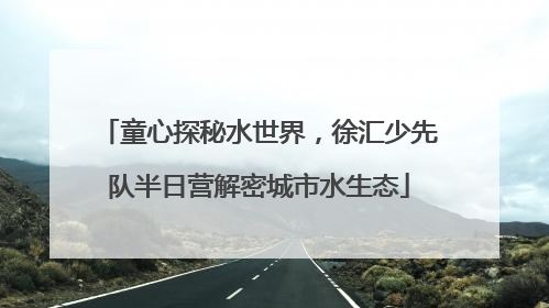 童心探秘水世界，徐汇少先队半日营解密城市水生态