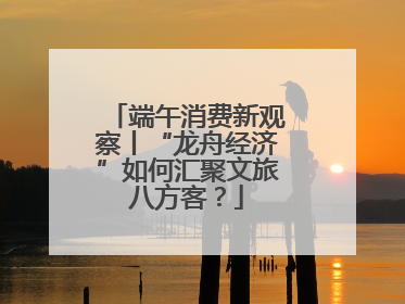 端午消费新观察丨“龙舟经济”如何汇聚文旅八方客？