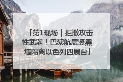 第1现场｜拒撤攻击性武器！巴黎航展竖黑墙隔离以色列四展台