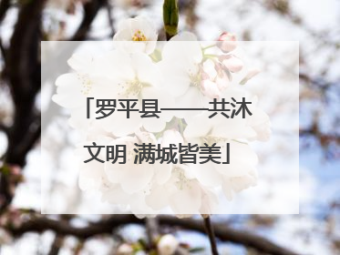 罗平县——共沐文明 满城皆美
