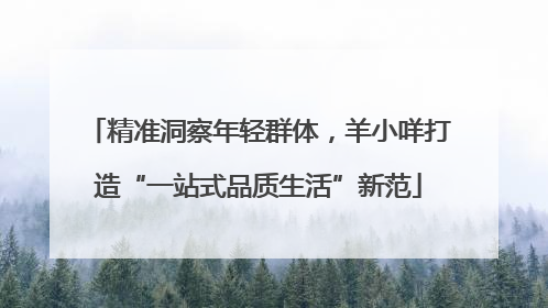 精准洞察年轻群体，羊小咩打造“一站式品质生活”新范