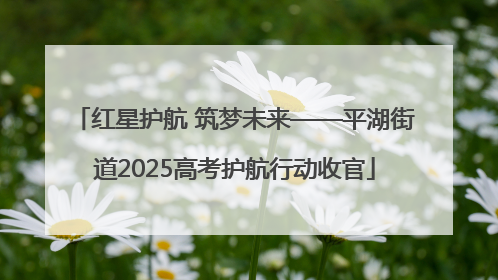 红星护航 筑梦未来——平湖街道2025高考护航行动收官