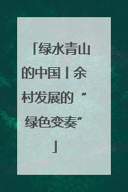 绿水青山的中国丨余村发展的“绿色变奏”