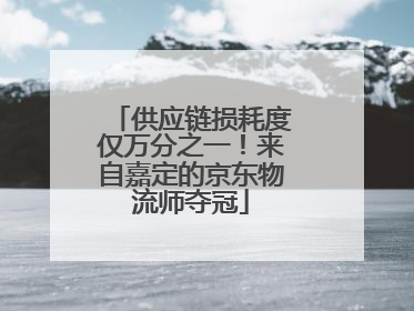 供应链损耗度仅万分之一！来自嘉定的京东物流师夺冠