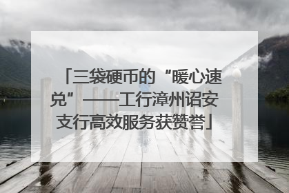 三袋硬币的“暖心速兑”——工行漳州诏安支行高效服务获赞誉