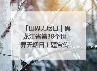 世界无烟日｜黑龙江省第38个世界无烟日主题宣传活动在哈启动