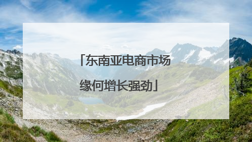 东南亚电商市场缘何增长强劲