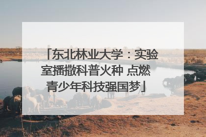 东北林业大学：实验室播撒科普火种 点燃青少年科技强国梦