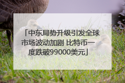 中东局势升级引发全球市场波动加剧 比特币一度跌破99000美元