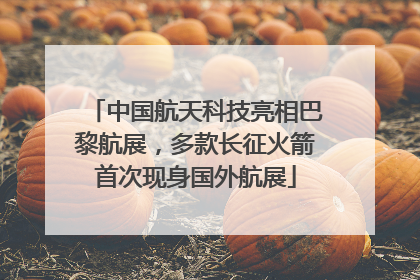 中国航天科技亮相巴黎航展，多款长征火箭首次现身国外航展