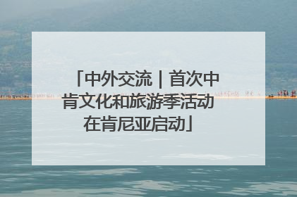 中外交流｜首次中肯文化和旅游季活动在肯尼亚启动