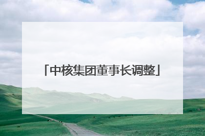 中核集团董事长调整