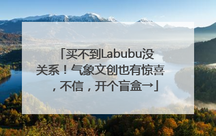 买不到Labubu没关系！气象文创也有惊喜，不信，开个盲盒→