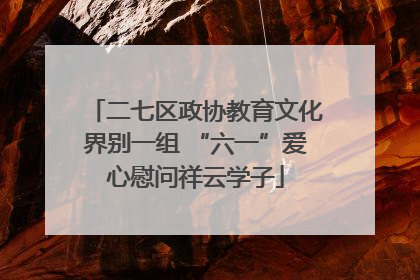 二七区政协教育文化界别一组 “六一”爱心慰问祥云学子