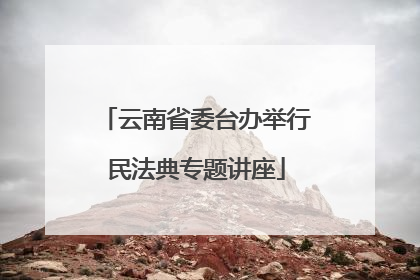 云南省委台办举行民法典专题讲座