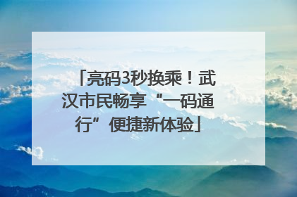 亮码3秒换乘！武汉市民畅享“一码通行”便捷新体验