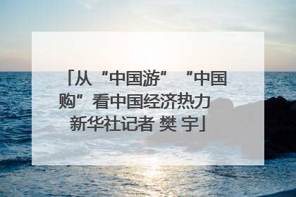 从“中国游”“中国购”看中国经济热力 新华社记者 樊 宇