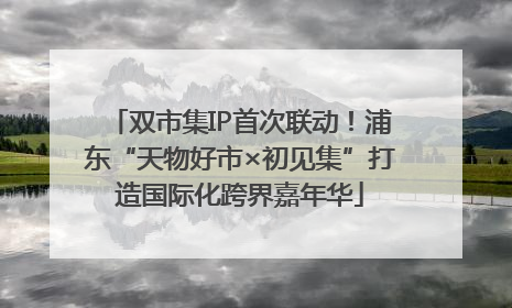 双市集IP首次联动！浦东“天物好市×初见集”打造国际化跨界嘉年华