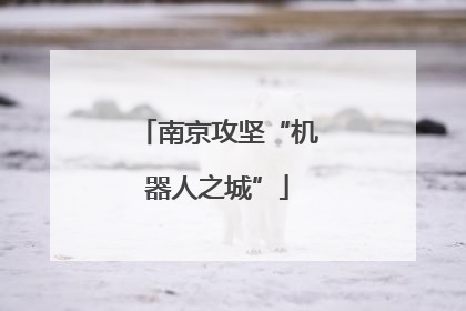 南京攻坚“机器人之城”