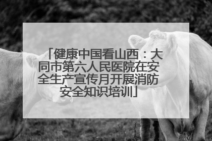 健康中国看山西：大同市第六人民医院在安全生产宣传月开展消防安全知识培训