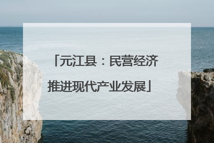 元江县：民营经济推进现代产业发展