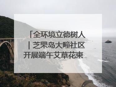 全环境立德树人｜芝罘岛大疃社区开展端午艾草花束DIY活动