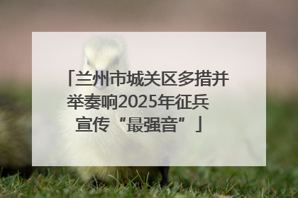 兰州市城关区多措并举奏响2025年征兵宣传“最强音”