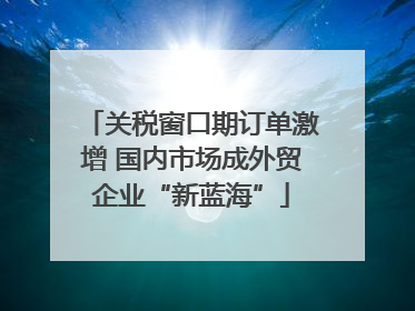 关税窗口期订单激增 国内市场成外贸企业“新蓝海”