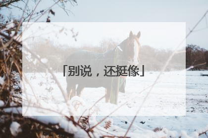 别说，还挺像