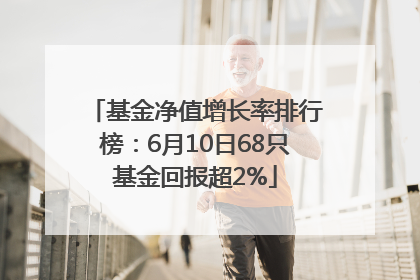 基金净值增长率排行榜：6月10日68只基金回报超2%
