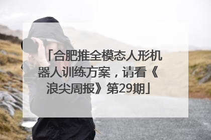 合肥推全模态人形机器人训练方案，请看《浪尖周报》第29期