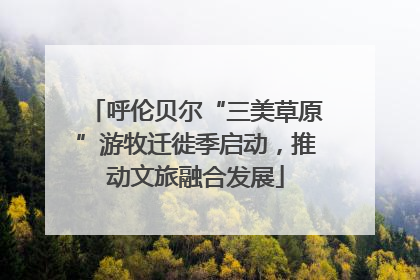 呼伦贝尔“三美草原”游牧迁徙季启动，推动文旅融合发展